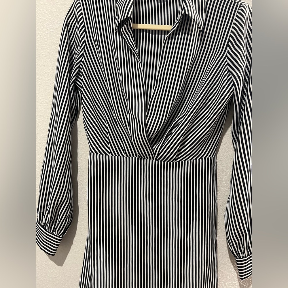 Forever 21 Black and White Stripped Dress - Picture 9 of 12